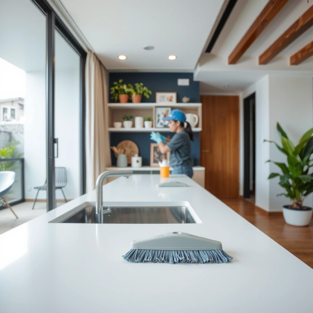 Move-in cleaning detail